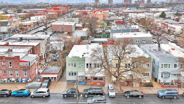 bird's eye view featuring a view of city