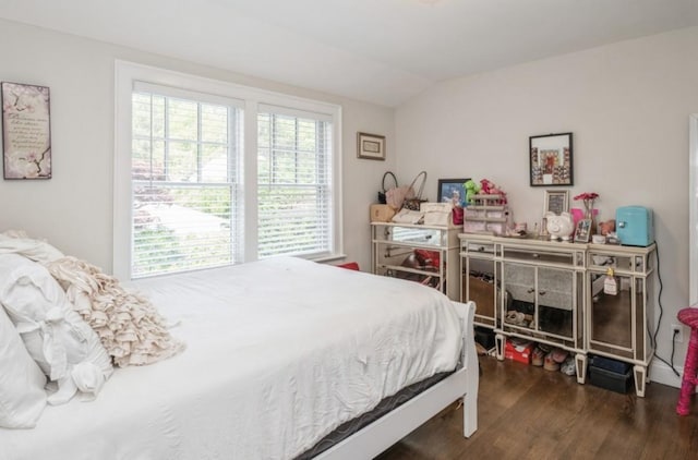 8 Hilltop Dr, Bayville, NY 11709 - bedroom with lofted ceiling and wood finished floors