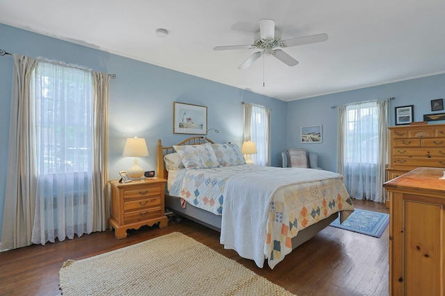 12 Heath Rd, Valhalla, NY 10595 - bedroom featuring wood finished floors and ceiling fan