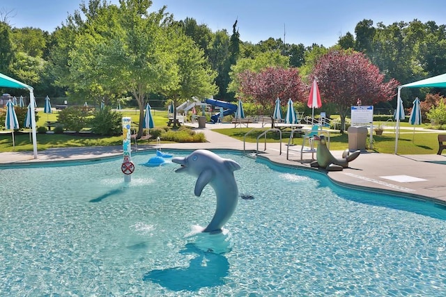 12 Heath Rd, Valhalla, NY 10595 - community pool with a patio