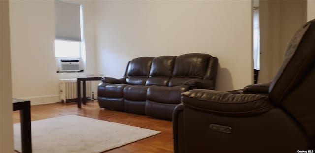 44-15 43rd Ave Unit 5N, Sunnyside, NY 11104 - living area with cooling unit and radiator