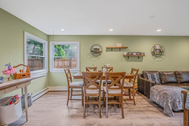 575 Bayport Ave, Bayport, NY 11705 - dining space with wood finished floors and recessed lighting