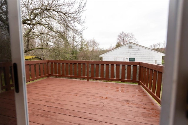 700 Sackett Lake Rd, Monticello, NY 12701 - view of wooden terrace