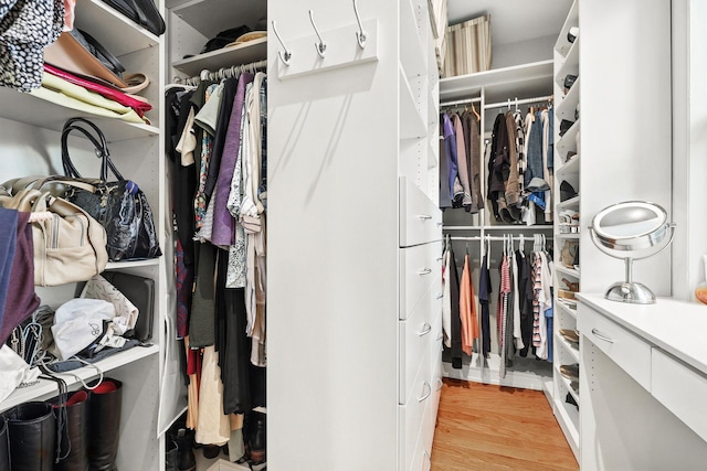 5235 Netherland Ave, Bronx, NY 10471 - walk in closet featuring light wood-style floors