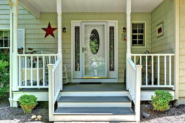 150 N Woods Dr, Wading River, NY 11792 - entrance to property featuring covered porch