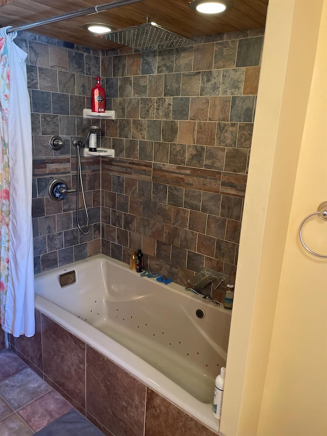 bathroom featuring a combined bath / shower with jetted tub