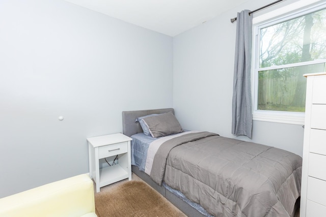 bedroom with carpet