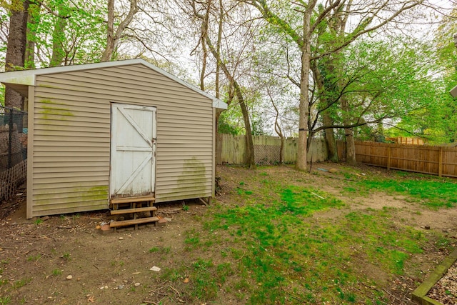 exterior space with a fenced backyard and entry steps