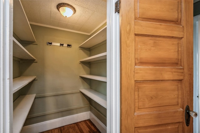 view of storage area