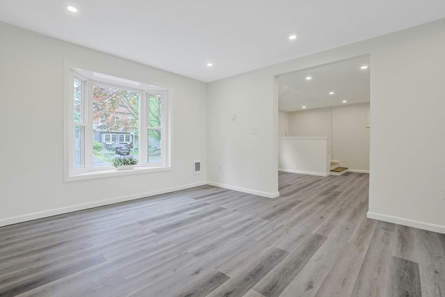 286 9th St, Verplanck, NY 10596 - spare room with wood finished floors, recessed lighting, and baseboards
