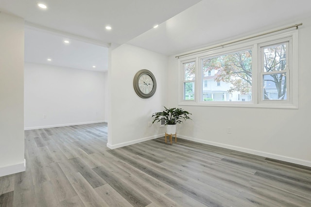 286 9th St, Verplanck, NY 10596 - unfurnished room featuring baseboards, wood finished floors, and recessed lighting