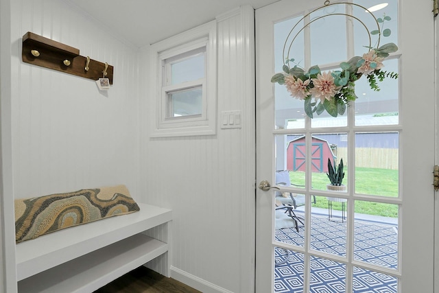 286 9th St, Verplanck, NY 10596 - mudroom featuring baseboards and ornamental molding