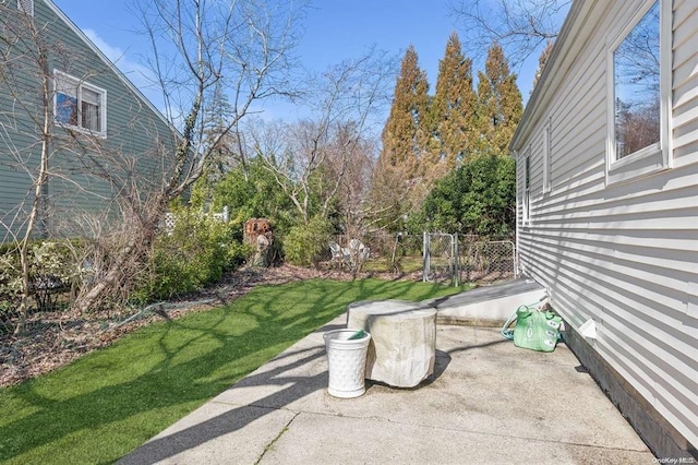 view of patio / terrace with fence