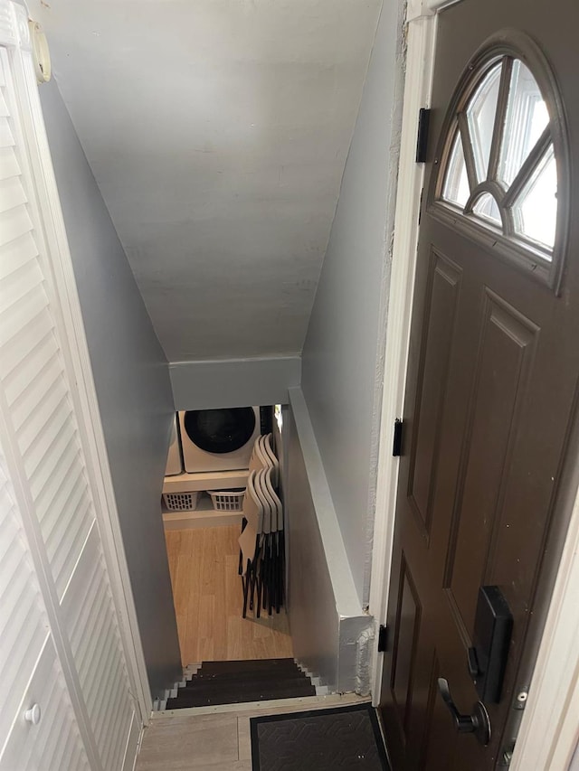 interior space featuring wood finished floors