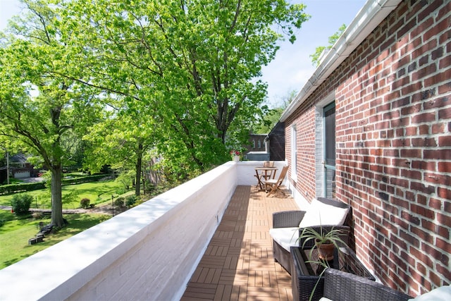 view of balcony