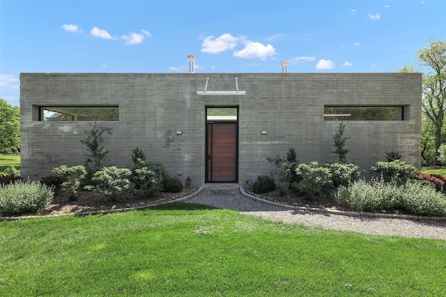 112 Wilson Park Dr, Tarrytown, NY 10591 - modern home featuring a front lawn
