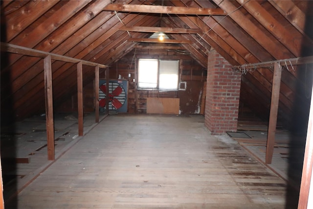 view of attic