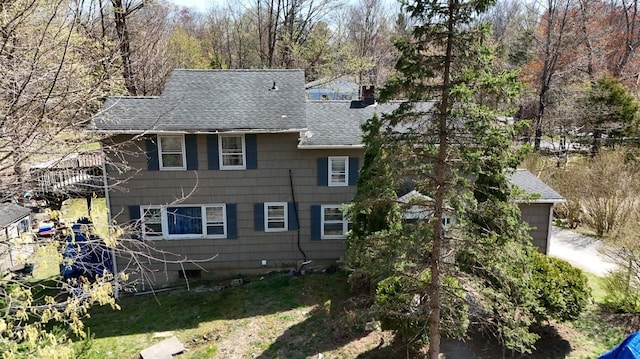 340 Rte 52, Carmel, NY 10512 - view of property exterior featuring a chimney and roof with shingles