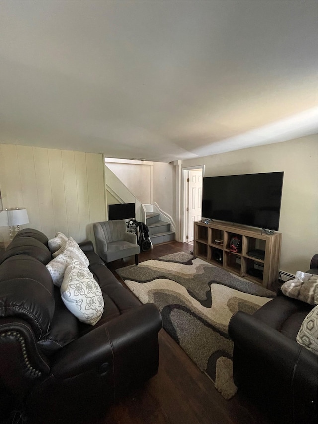 340 Rte 52, Carmel, NY 10512 - living room with wood finished floors and stairs