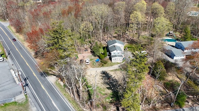 340 Rte 52, Carmel, NY 10512 - drone / aerial view featuring a forest view