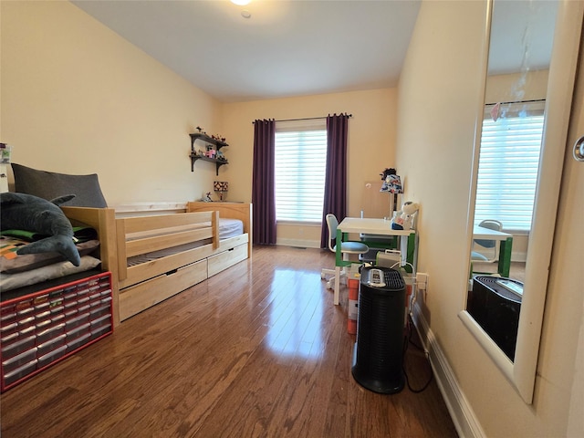 337 Park Cres, College Point, NY 11356 - bedroom featuring wood finished floors and baseboards