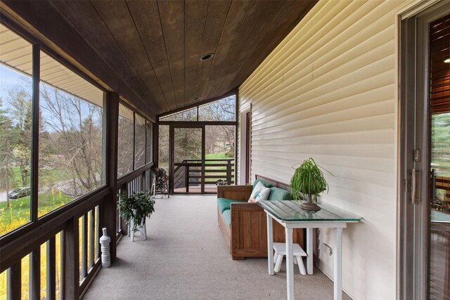 sunroom / solarium with plenty of natural light