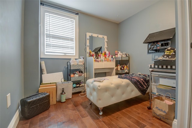 163 N Hamilton St, Poughkeepsie, NY 12601 - bedroom featuring baseboards and wood finished floors
