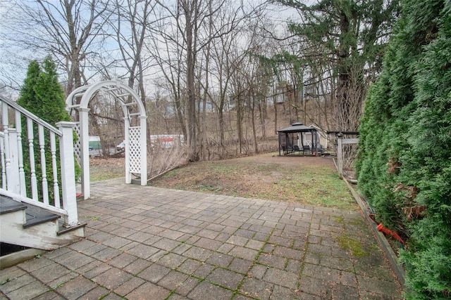 163 N Hamilton St, Poughkeepsie, NY 12601 - view of patio with a gazebo