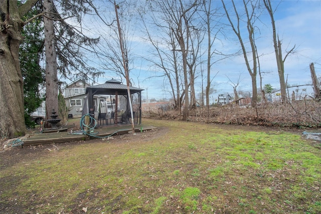 163 N Hamilton St, Poughkeepsie, NY 12601 - view of yard featuring a gazebo