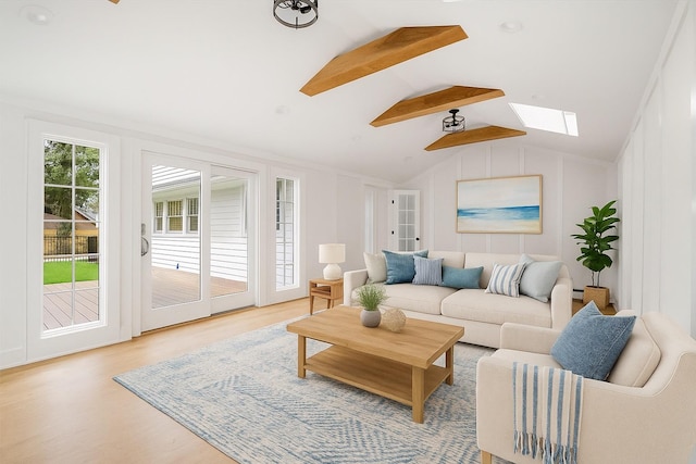 1000 Washington Dr, Centerport, NY 11721 - living room with a skylight and wood finished floors