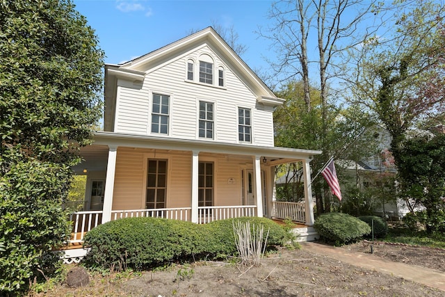 view of front of house featuring a porch