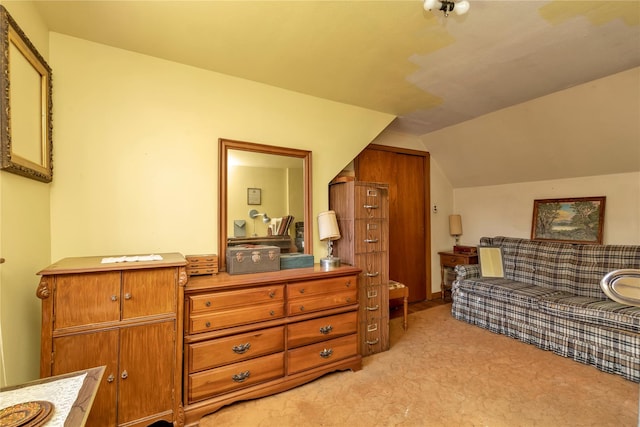 420 Old Country Rd, Melville, NY 11747 - bedroom with light carpet and lofted ceiling