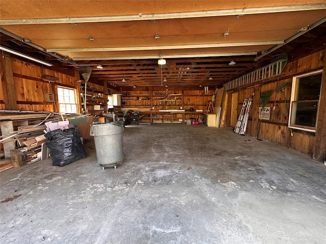 41 Lavelle Rd, Holmes, NY 12531 - garage with wooden walls