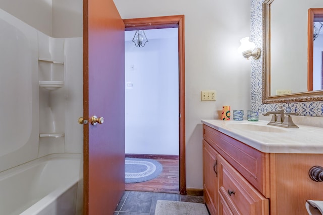bathroom with vanity
