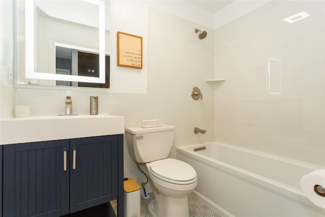 243 Sportsmans Ave, Freeport, NY 11520 - full bath with shower / bathing tub combination, vanity, and toilet