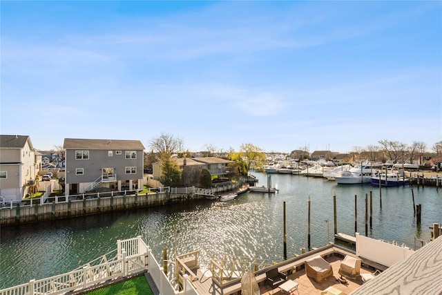 243 Sportsmans Ave, Freeport, NY 11520 - dock area featuring a water view
