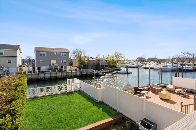 243 Sportsmans Ave, Freeport, NY 11520 - exterior space featuring fence private yard and an outdoor fire pit