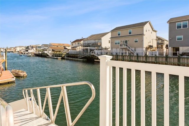 243 Sportsmans Ave, Freeport, NY 11520 - dock area with a water view and a residential view