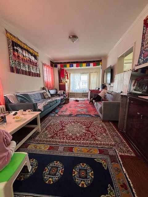living room featuring wood finished floors