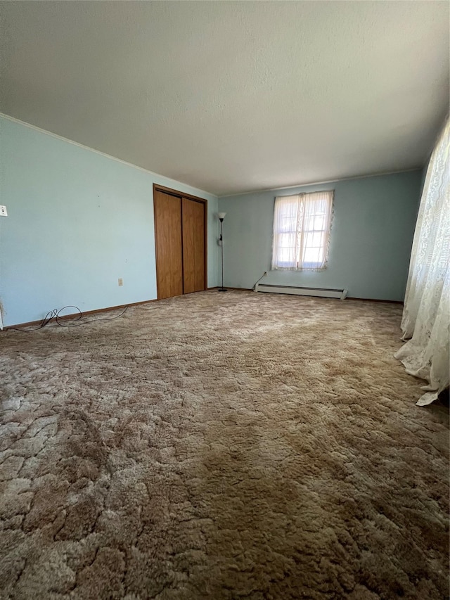 11 Keats Rd, Middletown, NY 10941 - carpeted spare room with baseboard heating and a textured ceiling