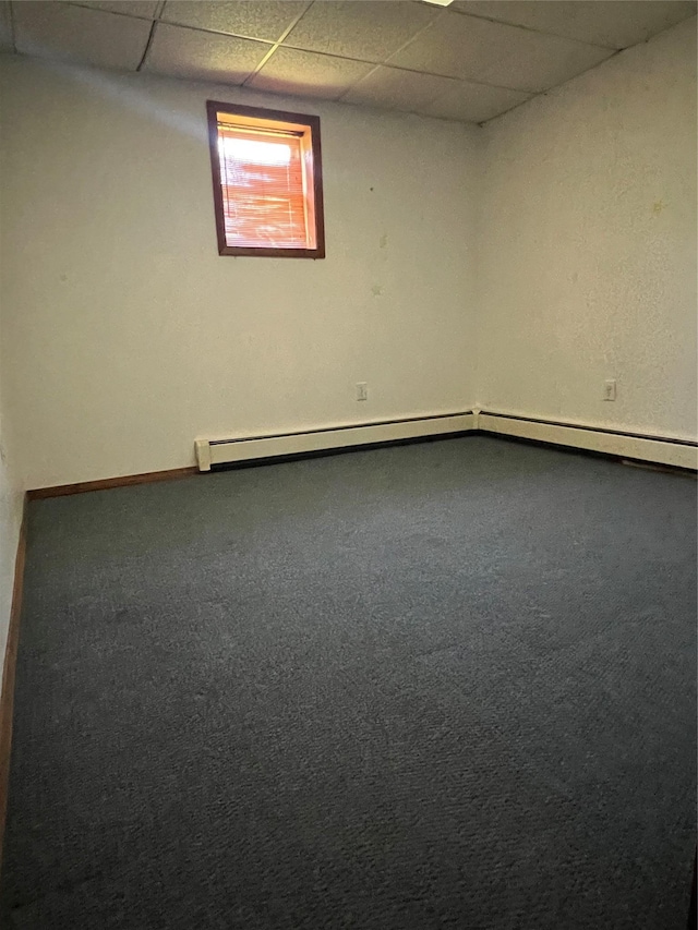 11 Keats Rd, Middletown, NY 10941 - carpeted empty room featuring a drop ceiling and baseboards