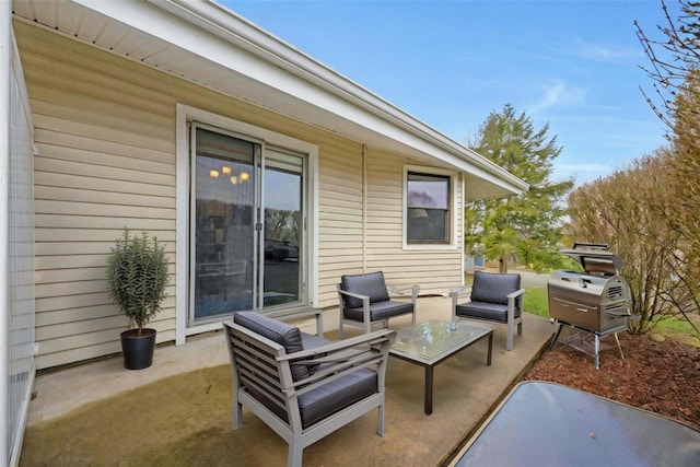view of patio / terrace with outdoor lounge area