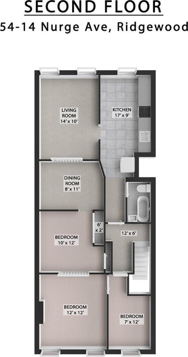 5414 Nurge Ave, Maspeth, NY 11378 - floor plan