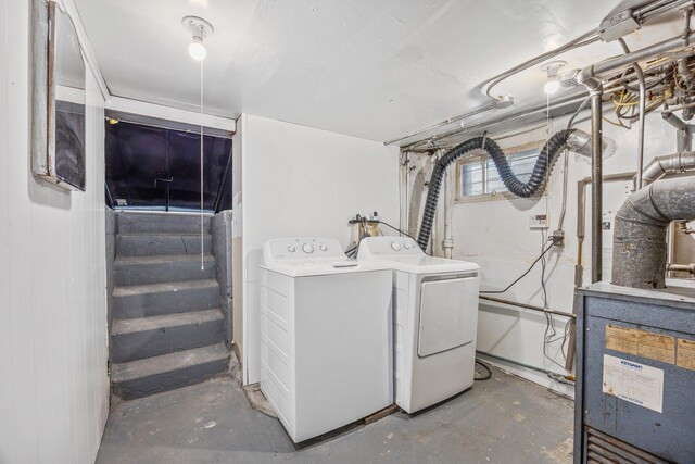 69-06 79th St, Middle Village, NY 11379 - basement with washing machine and clothes dryer