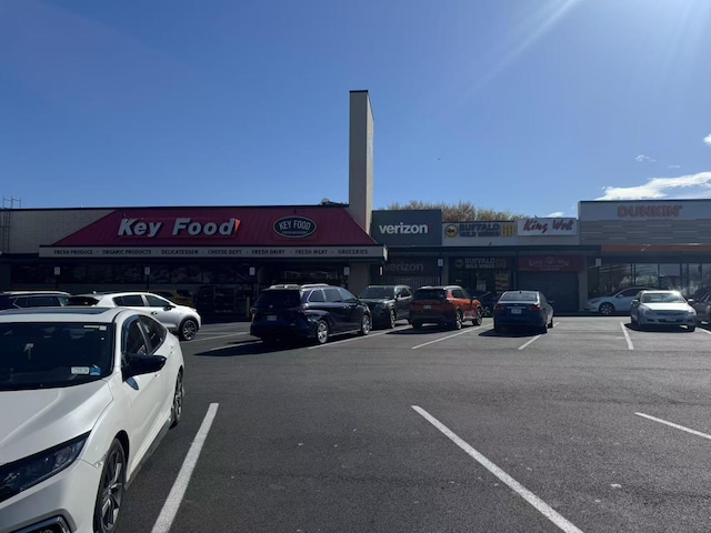 view of uncovered parking lot