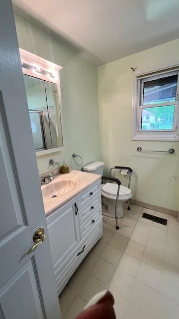 40 Jefferson Oval Unit A, Yorktown Heights, NY 10598 - bathroom with vanity, tile patterned floors, and toilet