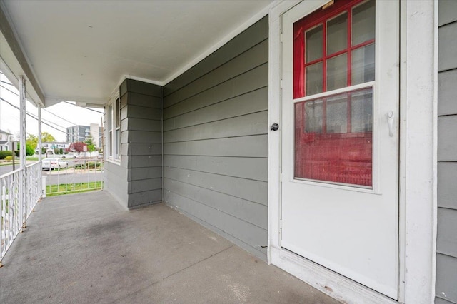 view of patio with covered porch