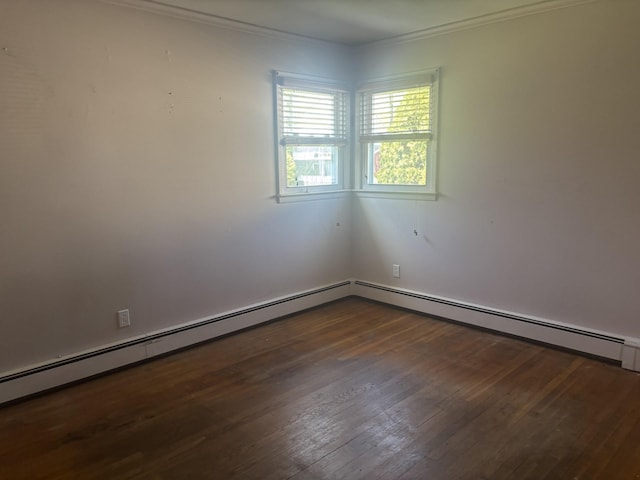 60 Hewitt Blvd, Center Moriches, NY 11934 - unfurnished room with wood-type flooring and ornamental molding