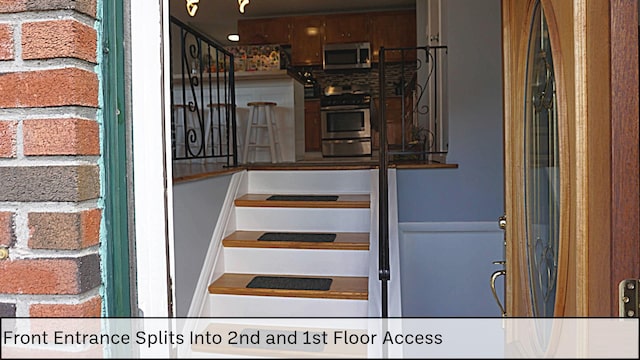 view of stairs