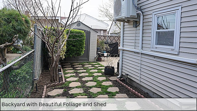 view of property exterior featuring fence